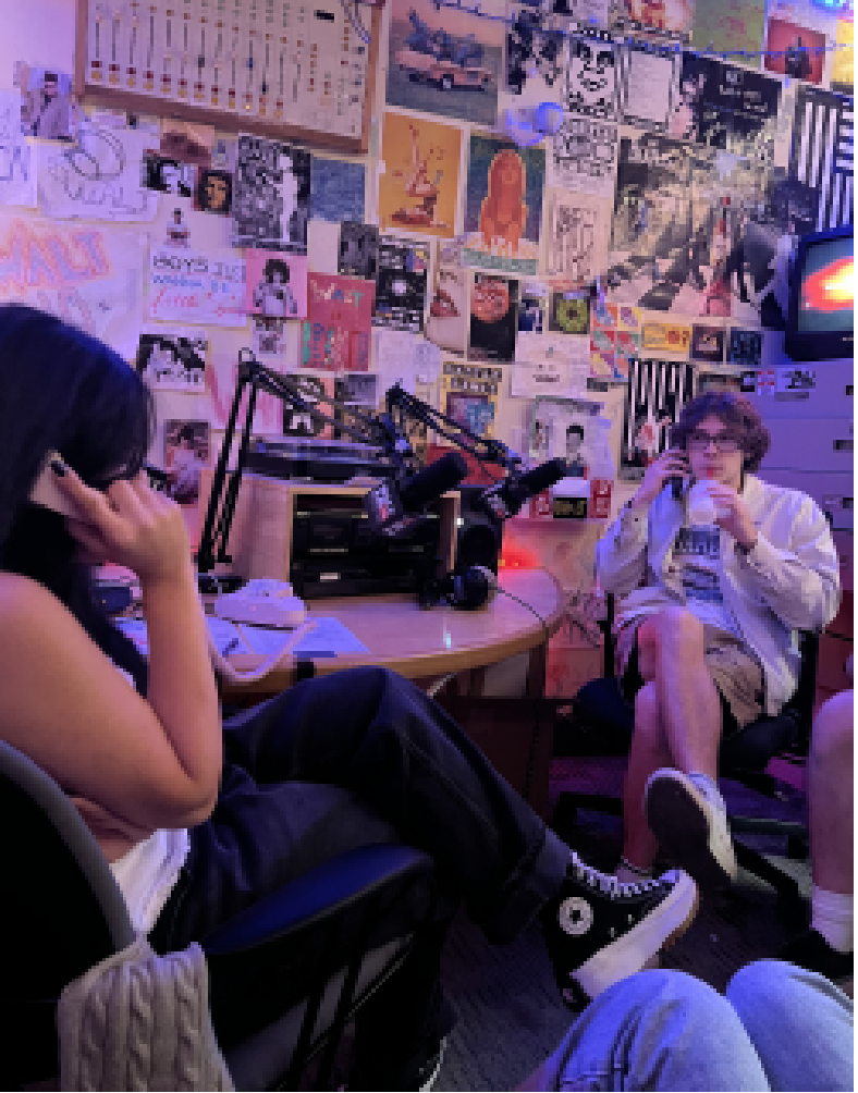Michael Allen ‘27 in the WALT studio.