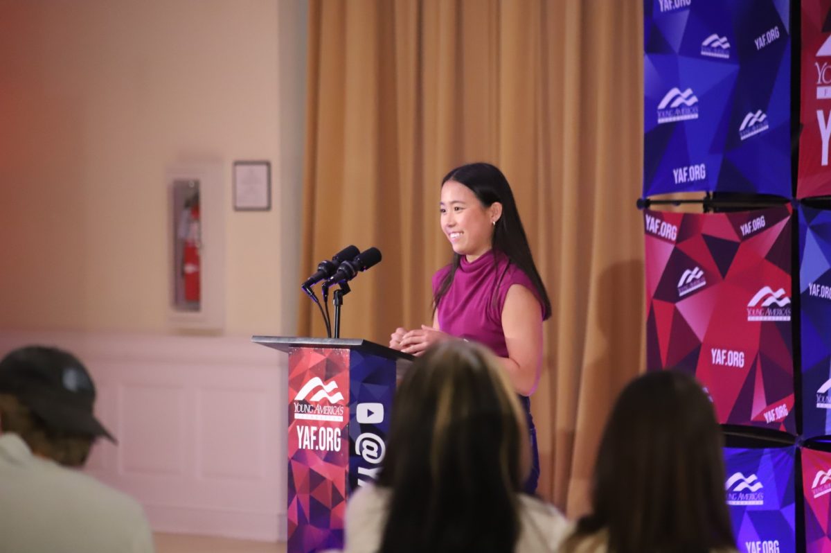 Cynthia Huang ‘25 led Davidson YAF in 2024.