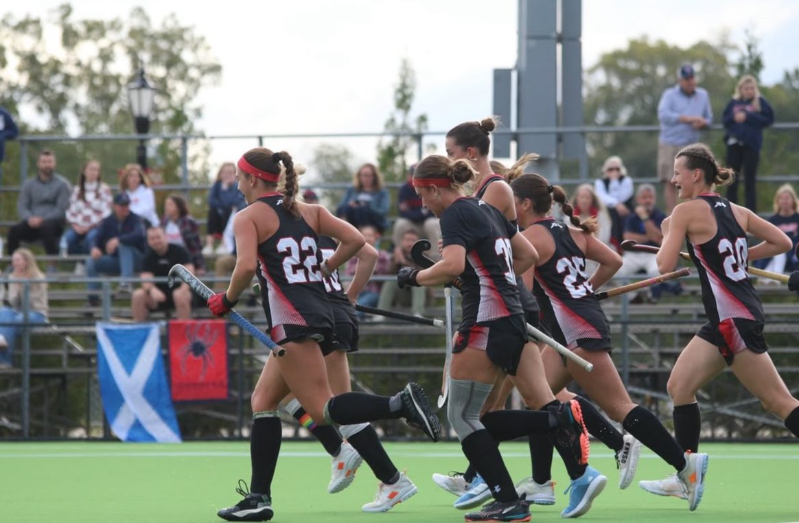 Davidson field hockey are in third place in A-10 conference standings. Photo courtesy of @dcfh_wildcats on Instagram.