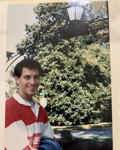 A young Randy Ingram in his days as a Davidson student. Photo courtesy of Randy Ingram.