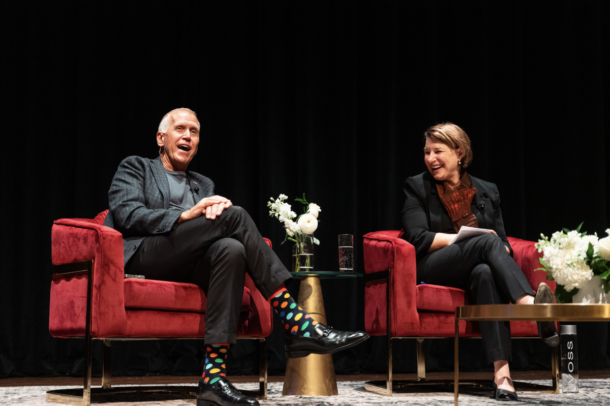 Senators Thom Tillis (R-NC) and Amy Klobuchar (D-MN) spoke about the need to set aside political disagreements in pursuit of the common good.
