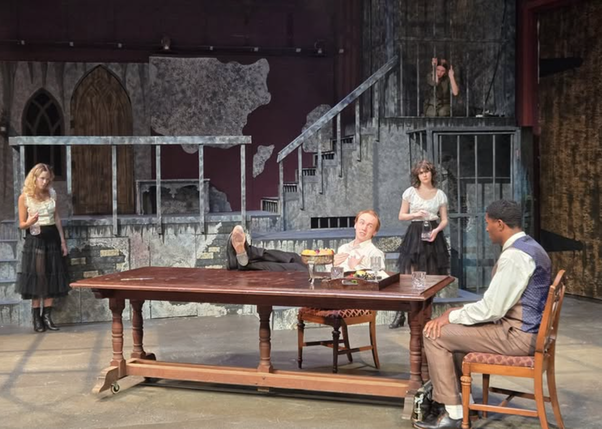 Students perform in the Barber theatre. Photo courtesy of @davidsoncollegetheatre on Instagram.