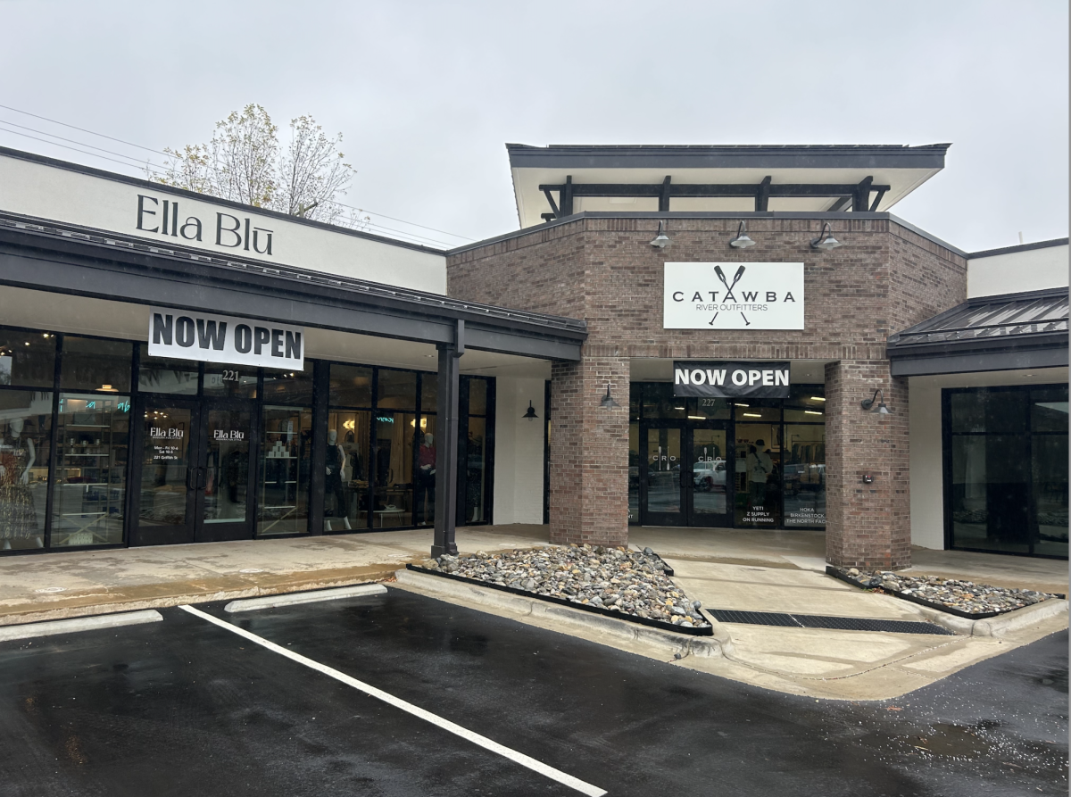 Catawba River Outfitters and Ella Blu Boutique are the first businesses to open in the newly renovated Sadler Square.