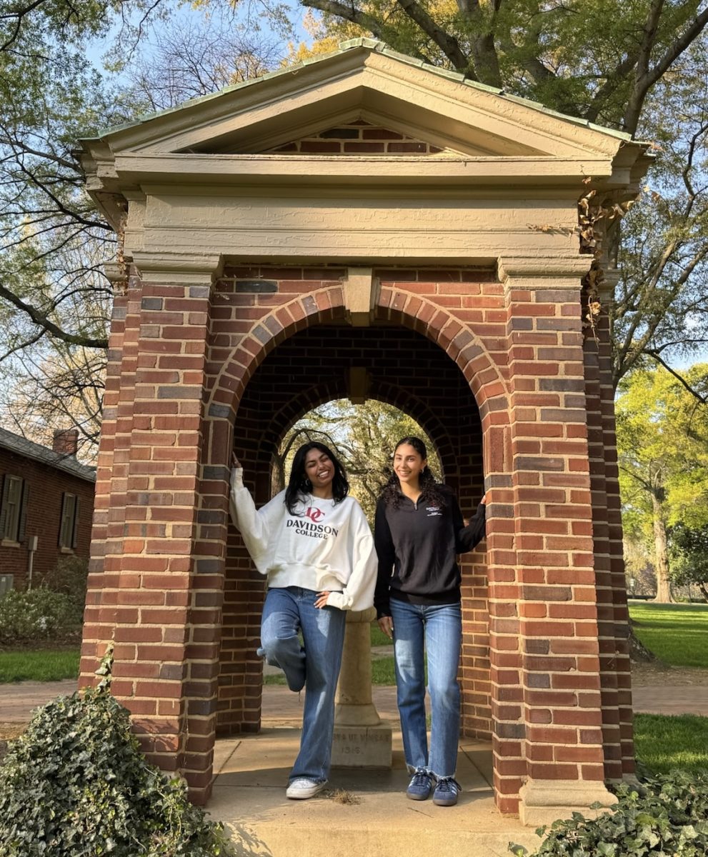 Incoming Student Government Association Vice President Nidhi Achanta ’29 (left) and Maya Rajeh ’27 (right).  
